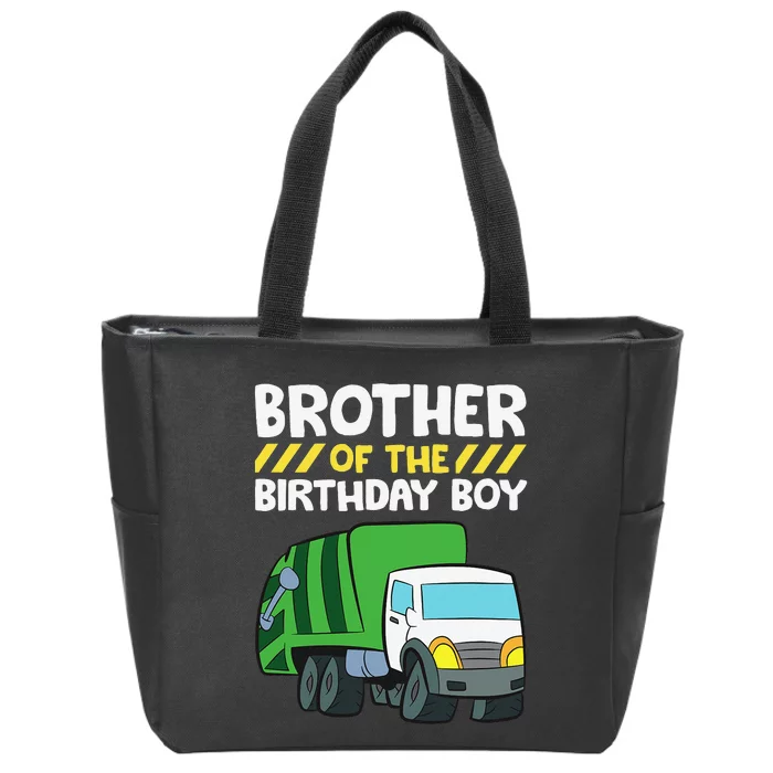 Brother Of The Birthday Garbage Truck Birthday Party Zip Tote Bag