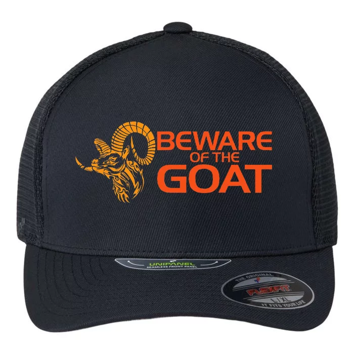 Beware Of The Goat Freemason Masonic Freemasonry Flexfit Unipanel Trucker Cap