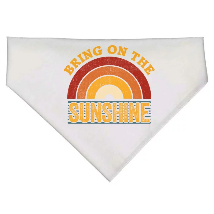 Bring On Thegiftsunshine Great Gift Vintage Rainbow Top Sunshine Gift USA-Made Doggie Bandana