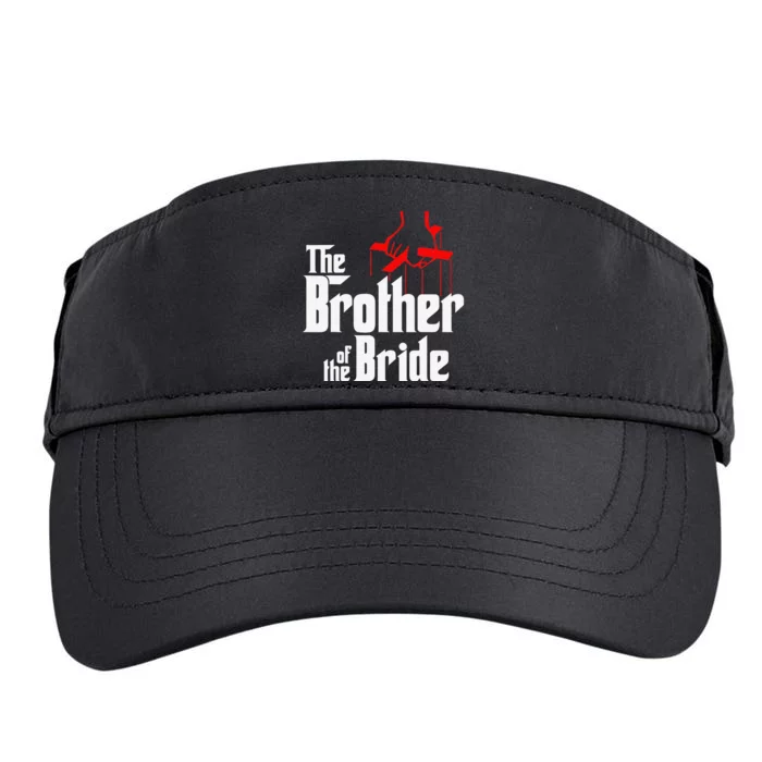 Brother of the Bride Wedding Gift t shirt Adult Drive Performance Visor