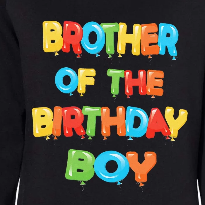 Brother Of The Birthday Balloon Party Womens California Wash Sweatshirt