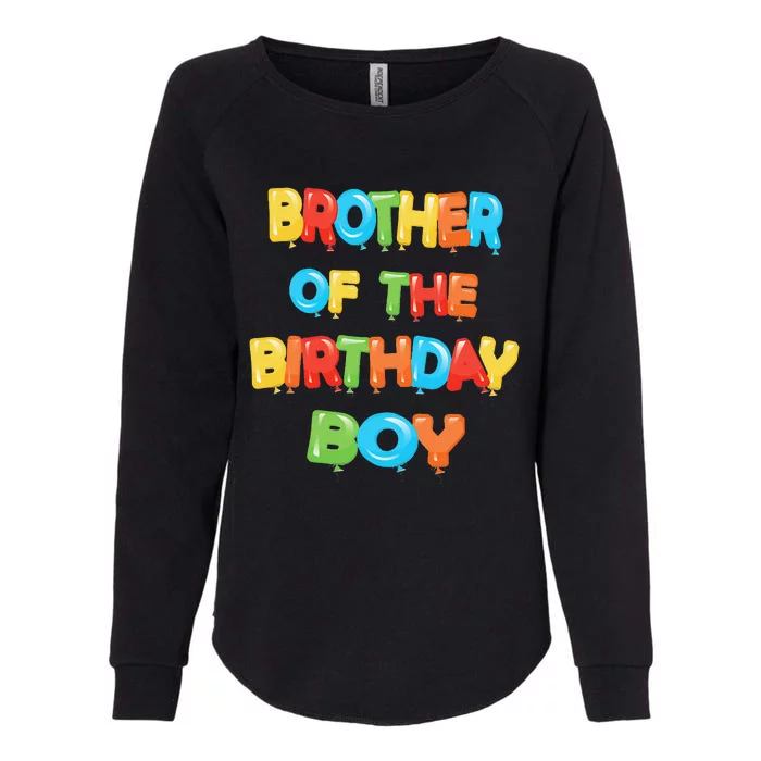 Brother Of The Birthday Balloon Party Womens California Wash Sweatshirt