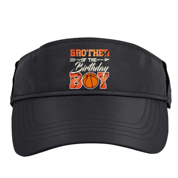 Brother Of The Birthday Basketball Funny Adult Drive Performance Visor