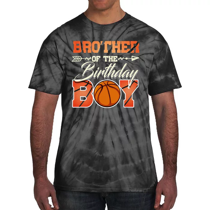 Brother Of The Birthday Basketball Funny Tie-Dye T-Shirt