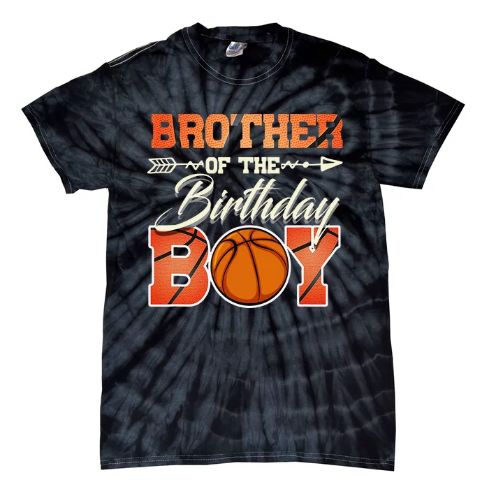 Brother Of The Birthday Basketball Funny Tie-Dye T-Shirt