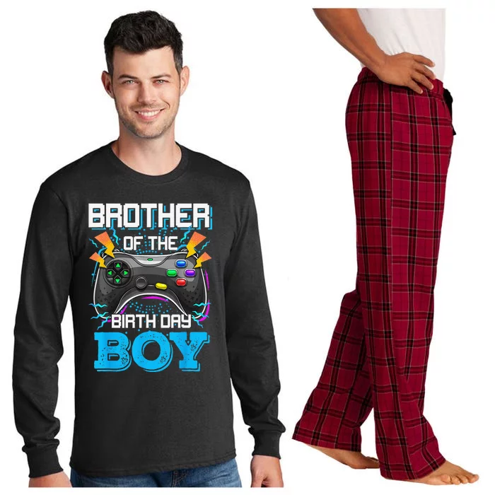 Brother Of The Birthday Happy Birthday Video Game Long Sleeve Pajama Set