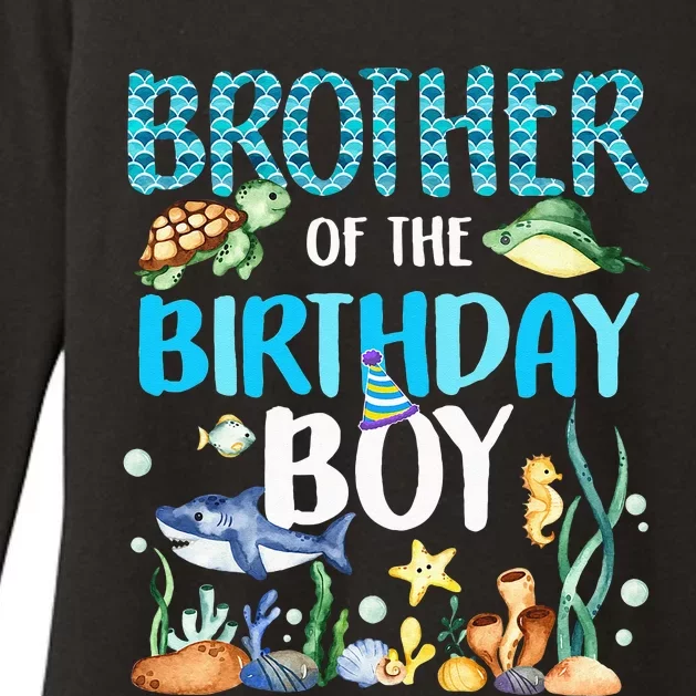 Brother Of The Birthday Boy Sea Fish Ocean Animals Aquarium Womens CVC Long Sleeve Shirt