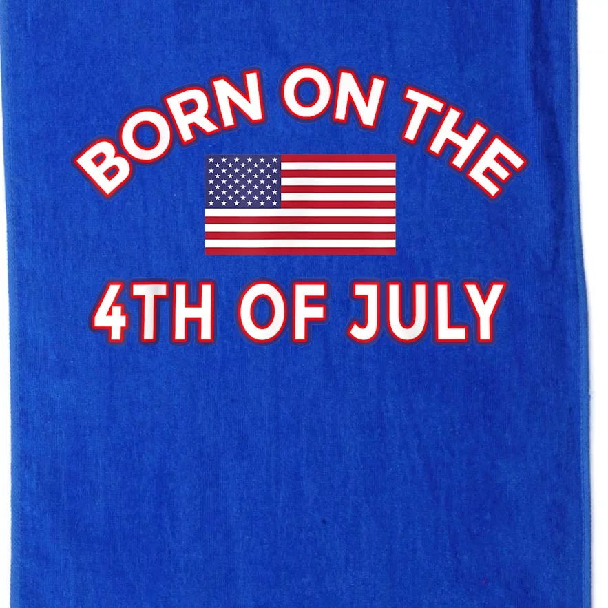 BORN ON THE 4TH OF JULY Platinum Collection Golf Towel