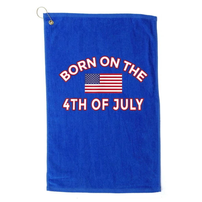 BORN ON THE 4TH OF JULY Platinum Collection Golf Towel