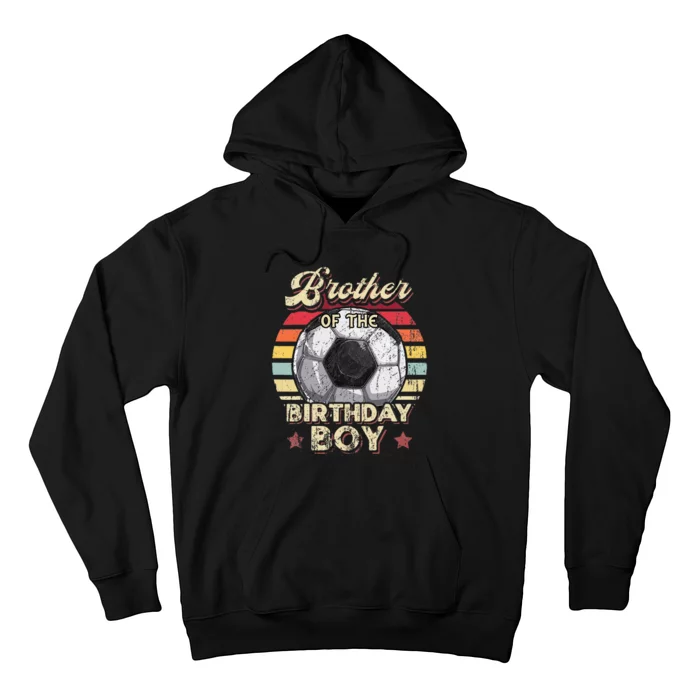 Brother of the Birthday Soccer Birthday Party Retro Hoodie