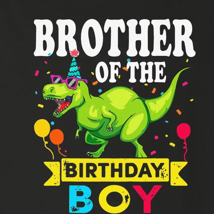 Brother of the Birthday TRex RAWR Dinosaur Birthday Toddler Long Sleeve Shirt