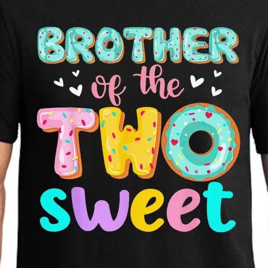 Brother Of The Two Sweet Donut Birthday Family Theme Pajama Set