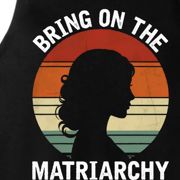 Bring On The Matriarchy Funny Kamala Harris Feminist Ladies Tri-Blend Wicking Tank