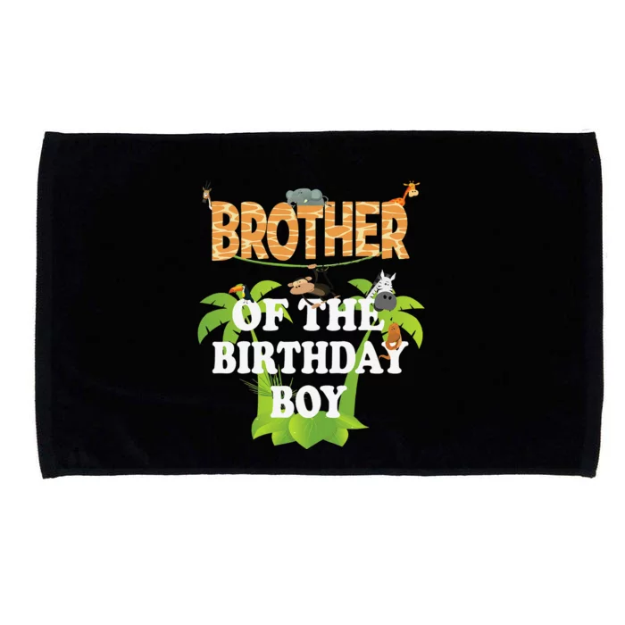 Brother Of The Birthday Zoo Theme Animal Party Microfiber Hand Towel