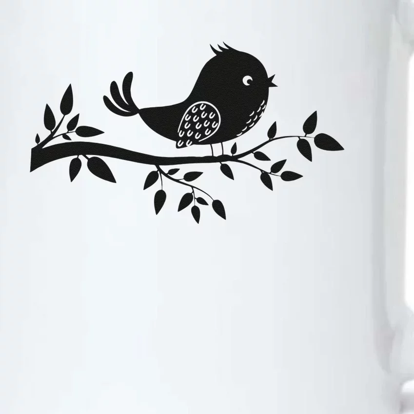 Bird On The Branch Birder Birdwatching Ornithologist Black Color Changing Mug