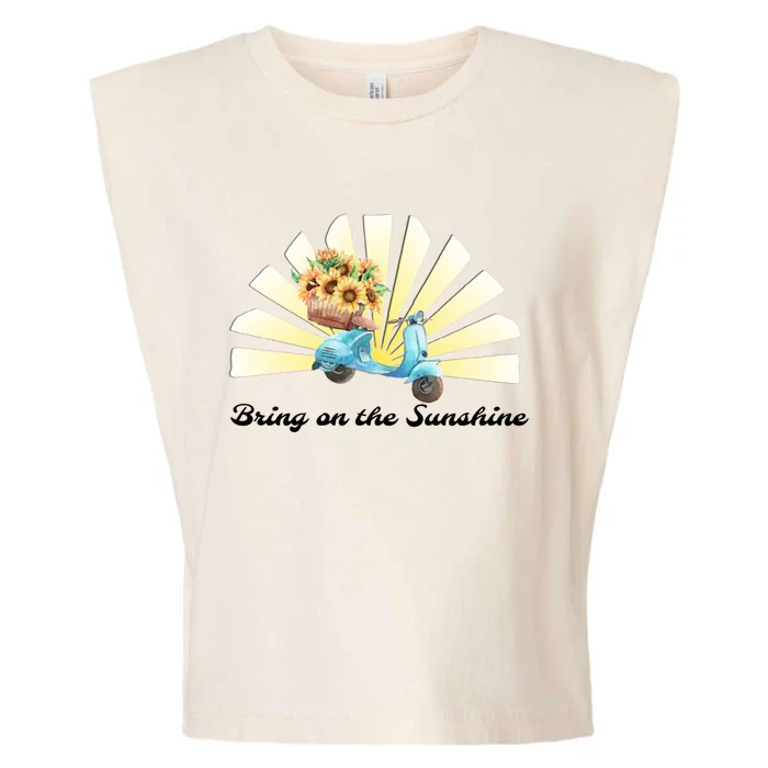 Bring On The Sunshine Graphic Tee Gift Garment-Dyed Women's Muscle Tee