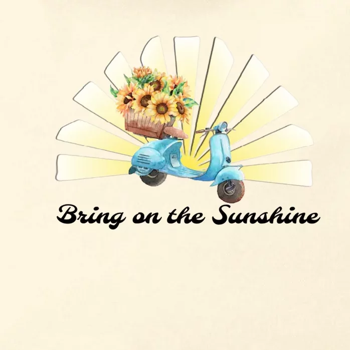 Bring On The Sunshine Graphic Tee Gift Zip Tote Bag