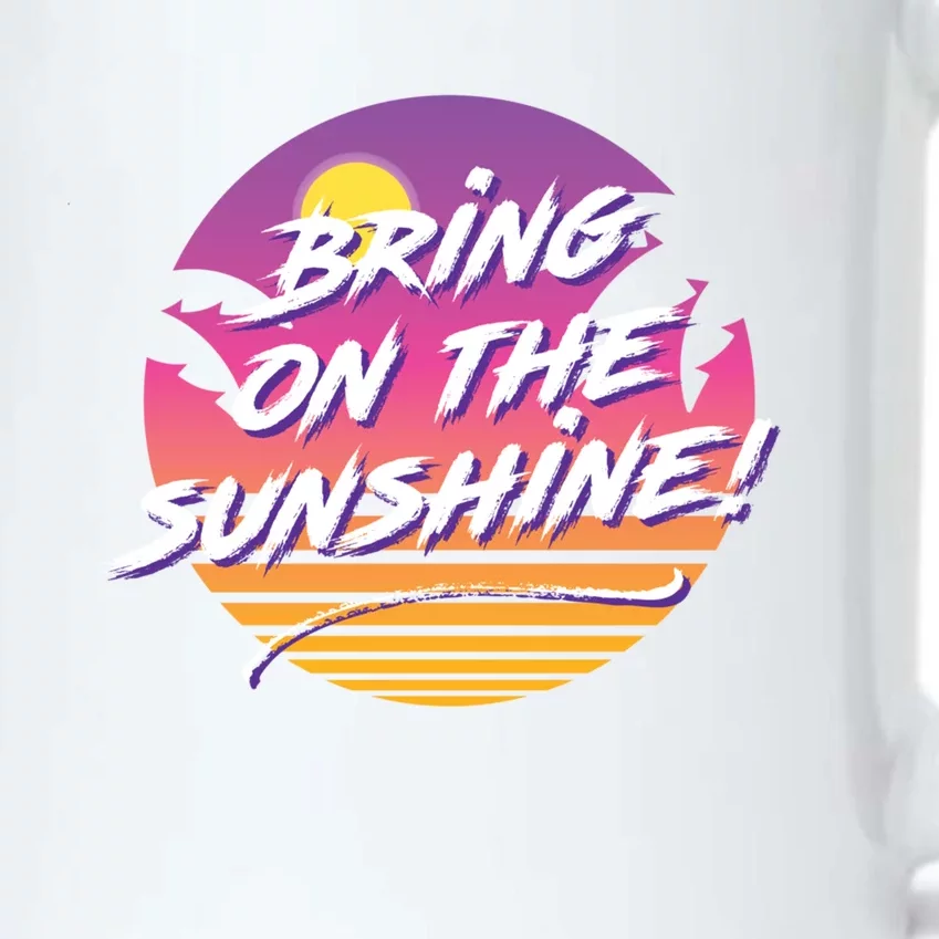 Bring On The Sunshine Cool Tropical Casual Beach Graphic Gift Black Color Changing Mug