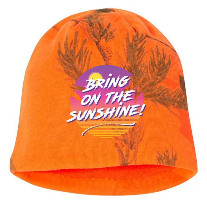 Bring On The Sunshine Cool Tropical Casual Beach Graphic Gift Kati - Camo Knit Beanie