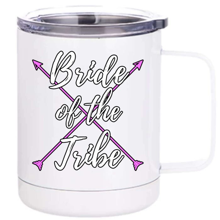 Bride Of The Tribe Funny Bachelorette Party Gift Front & Back 12oz Stainless Steel Tumbler Cup