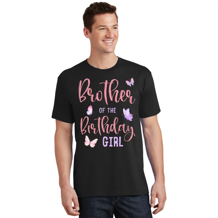 Brother of The Birthday Butterfly Party Matching Family T-Shirt