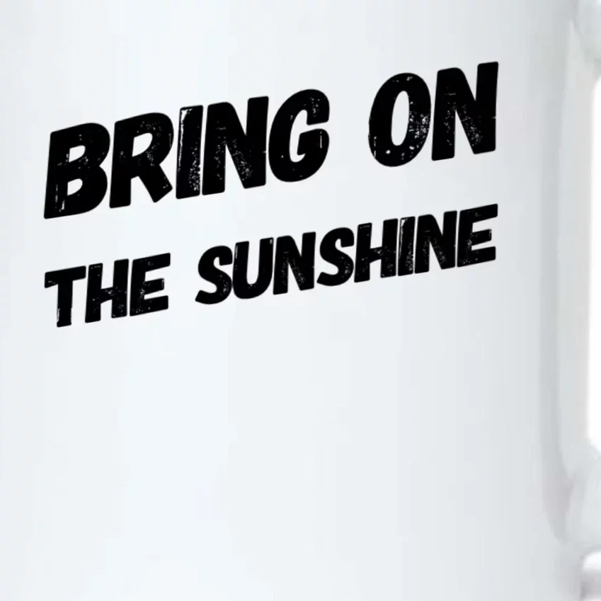 Bring On The Sunshine Gift Black Color Changing Mug