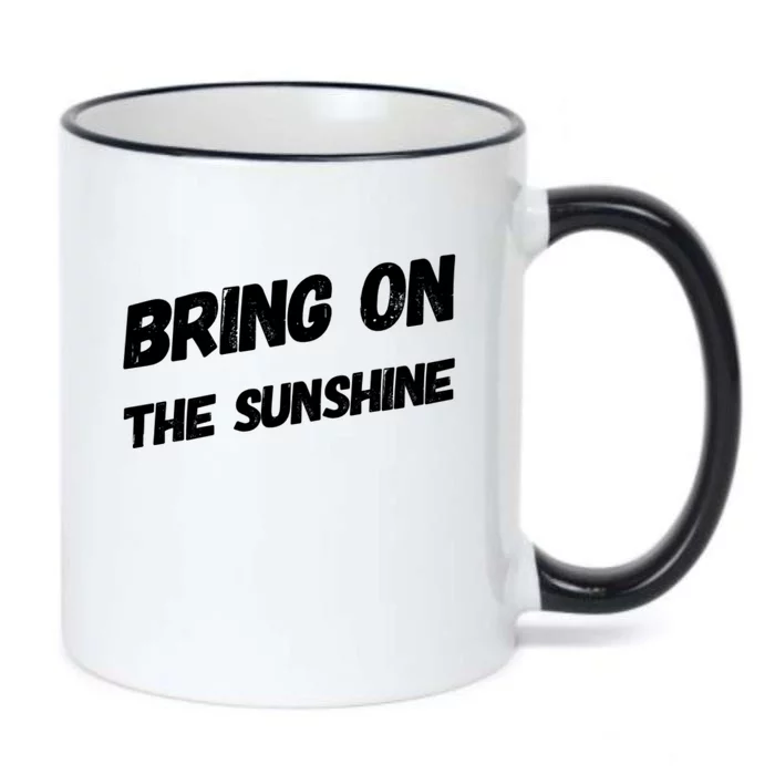 Bring On The Sunshine Gift Black Color Changing Mug