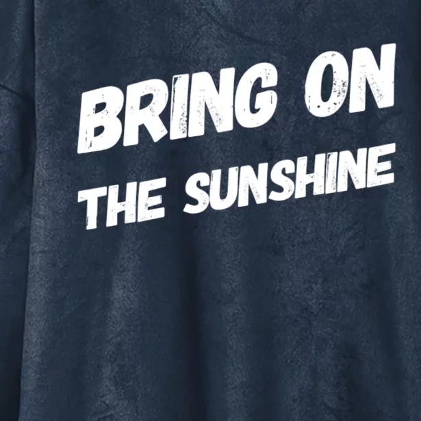 Bring On The Sunshine Gift Hooded Wearable Blanket