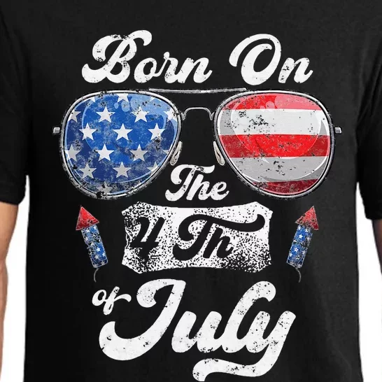 Born On The 4th Of July Birthday Independence Day Pajama Set