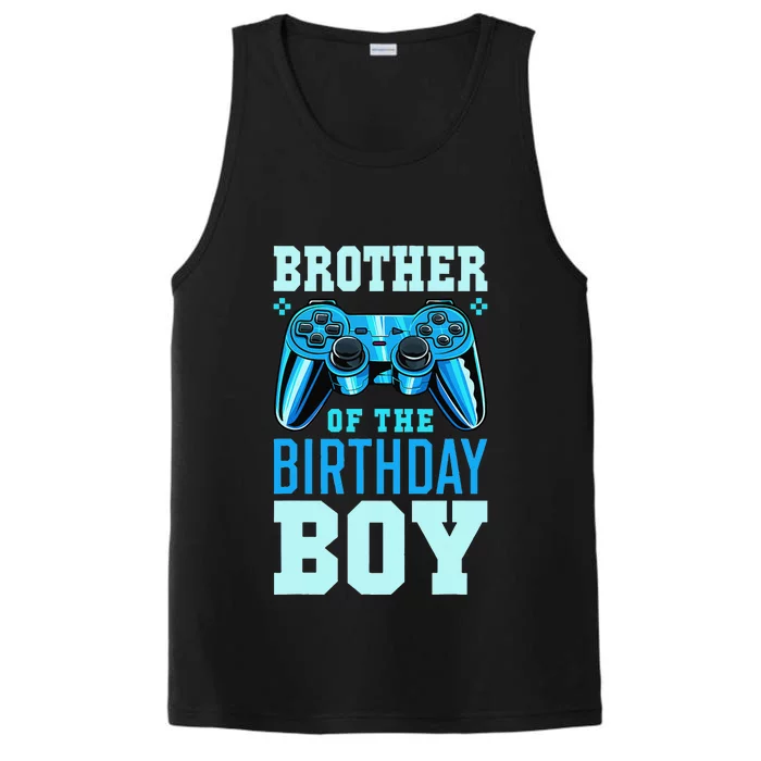 Brother of the Birthday Matching Video Gamer Birthday Performance Tank