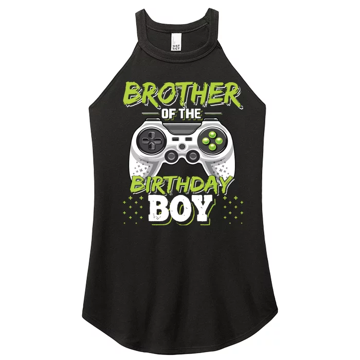 Brother Of The Birthday Boy Matching Video Game Birthday Women’s Perfect Tri Rocker Tank