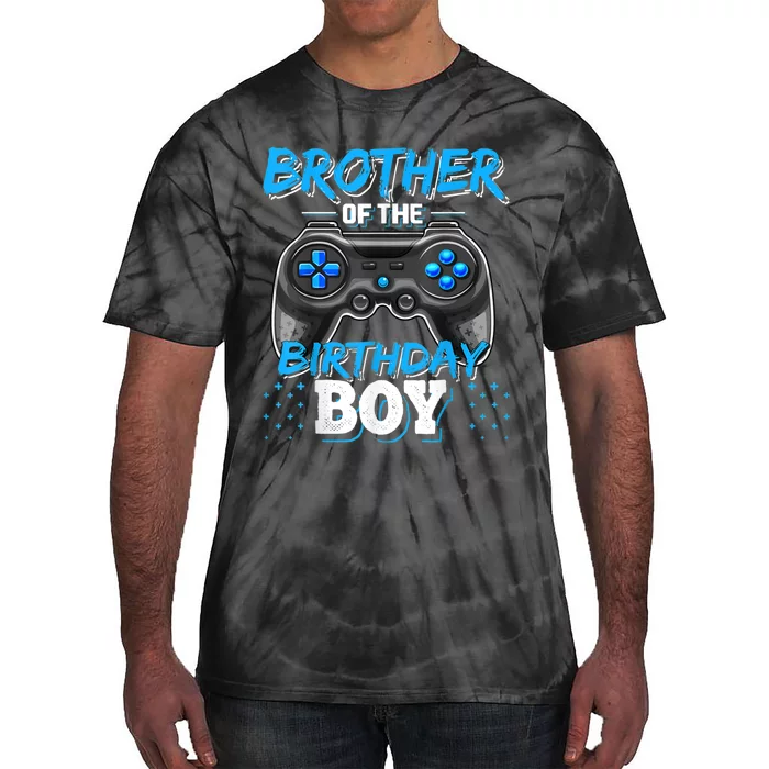 Brother Of The Birthday Boy Matching Video Game Birthday Tie-Dye T-Shirt