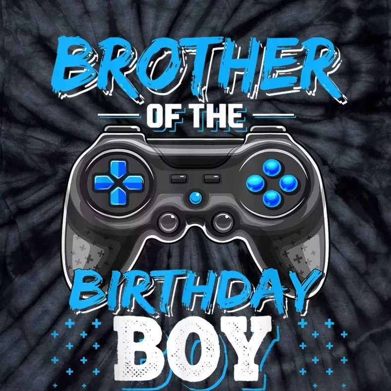 Brother Of The Birthday Boy Matching Video Game Birthday Tie-Dye T-Shirt