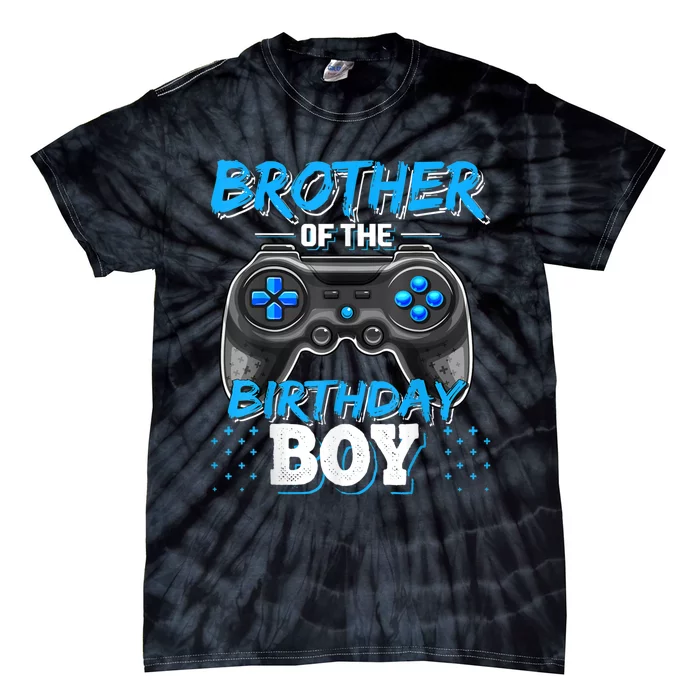 Brother Of The Birthday Boy Matching Video Game Birthday Tie-Dye T-Shirt