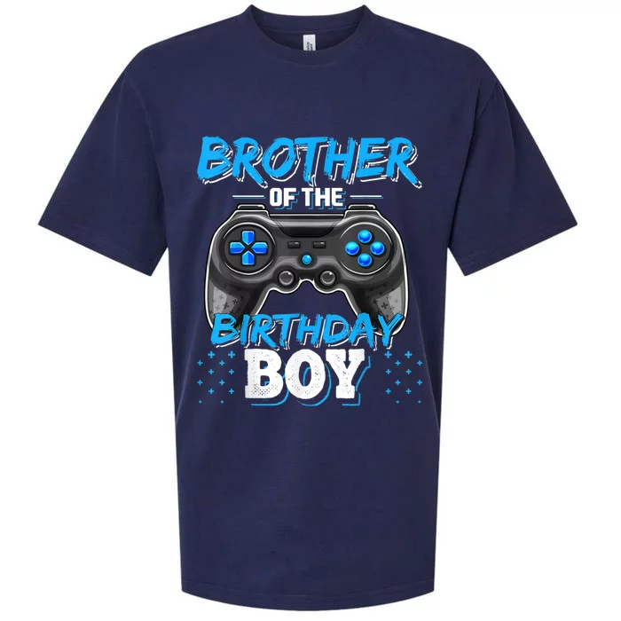 Brother Of The Birthday Boy Matching Video Game Birthday Sueded Cloud Jersey T-Shirt