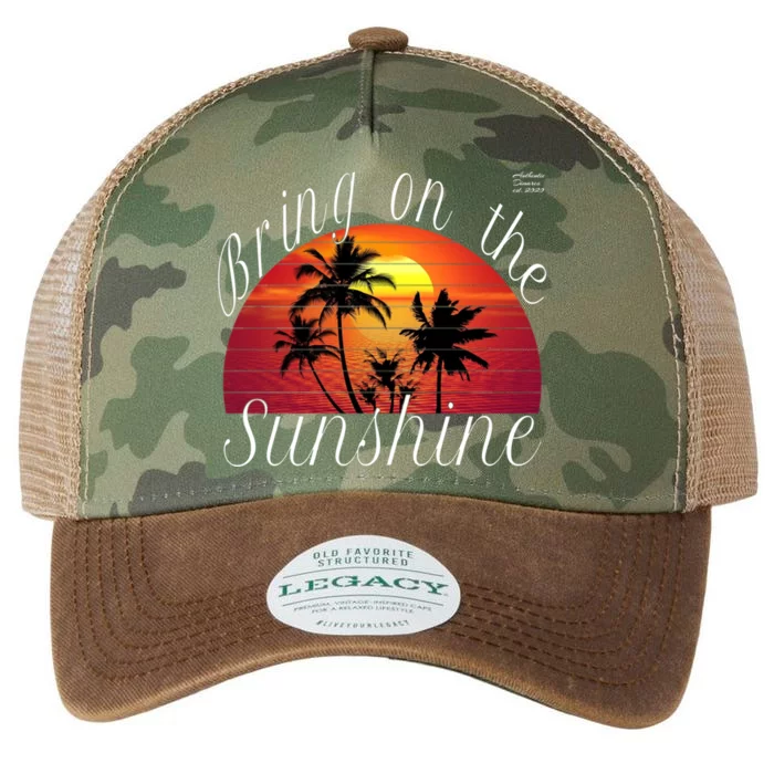 Bring On The Sunshine Summer Casual Funny Outfit Gift Legacy Tie Dye Trucker Hat