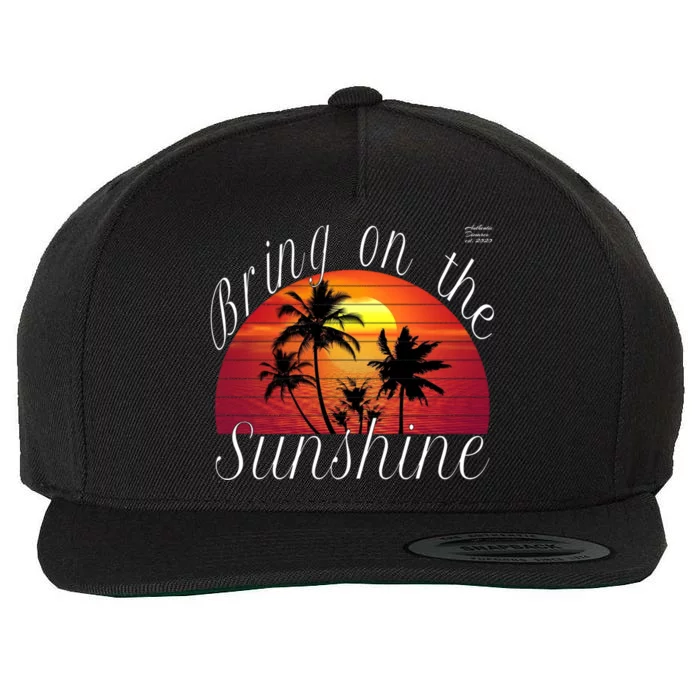 Bring On The Sunshine Summer Casual Funny Outfit Gift Wool Snapback Cap