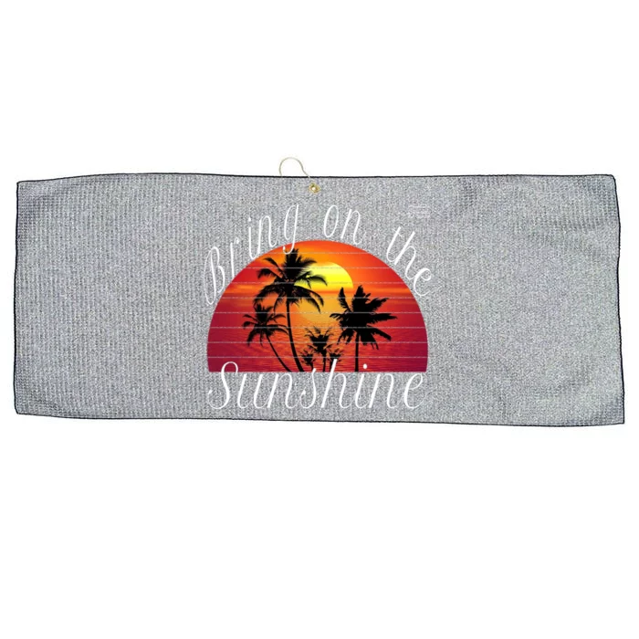 Bring On The Sunshine Summer Casual Funny Outfit Gift Large Microfiber Waffle Golf Towel