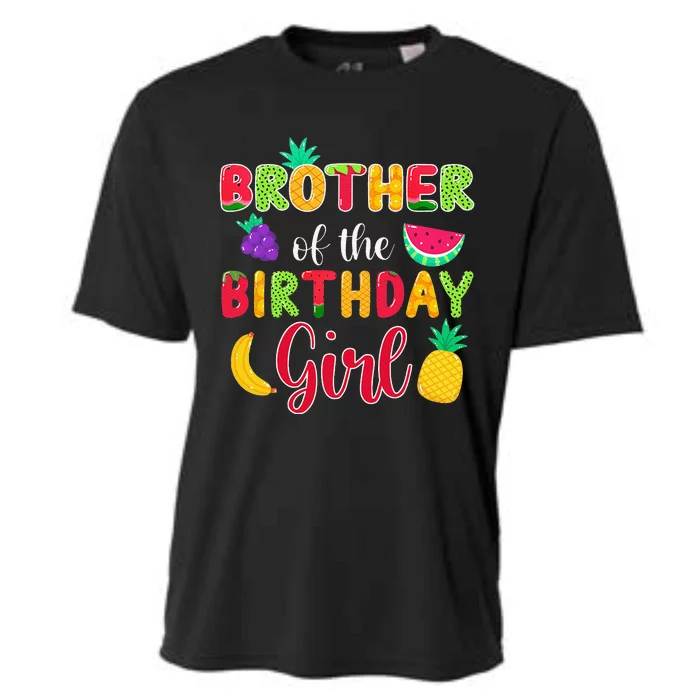 Brother Of The Birthday Fruity Theme Mommy Party Cooling Performance Crew T-Shirt