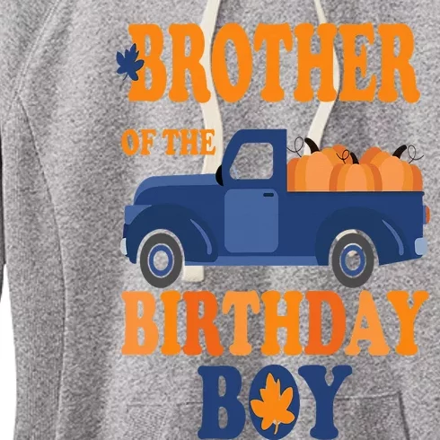 Brother of The Pumpkin Truck 1st Birthday Family Women's Fleece Hoodie