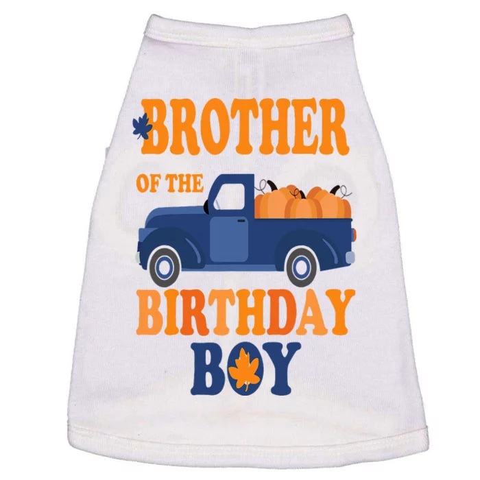 Brother of The Pumpkin Truck 1st Birthday Family Doggie Tank