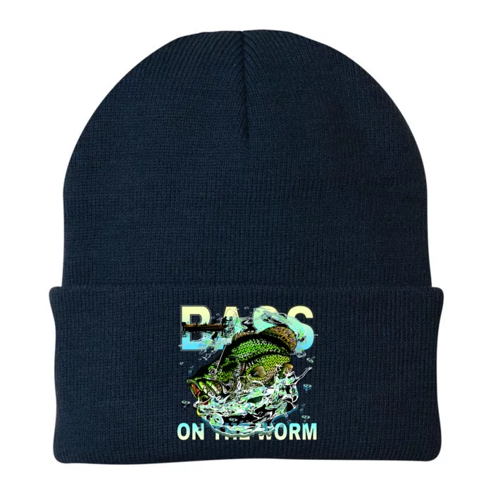 Bass On The Worm Knit Cap Winter Beanie