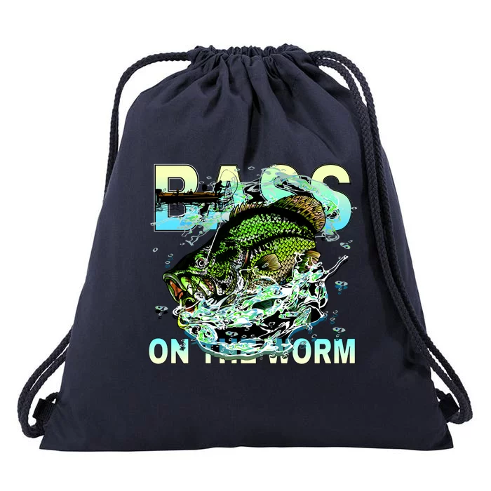 Bass On The Worm Drawstring Bag