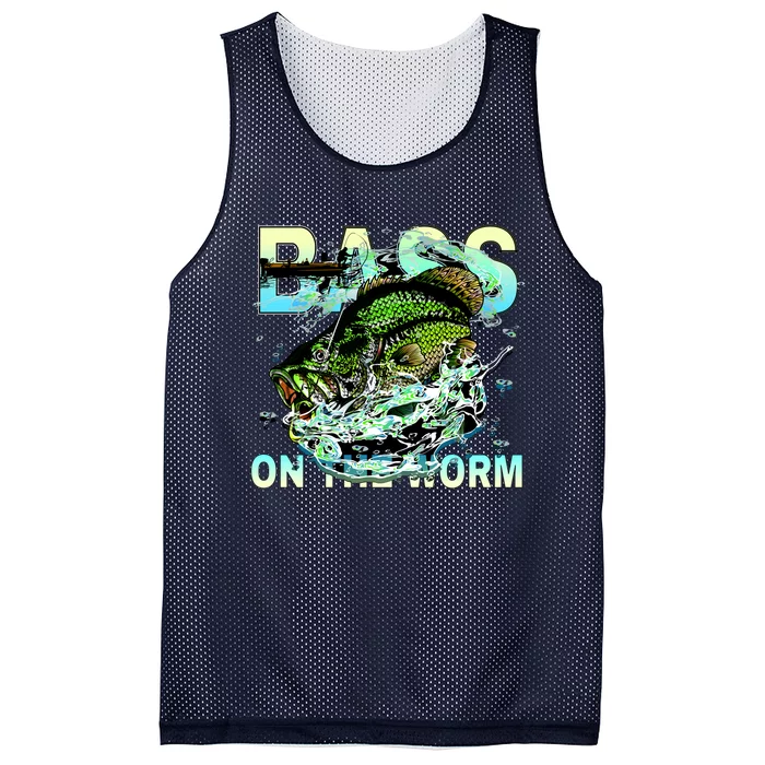 Bass On The Worm Mesh Reversible Basketball Jersey Tank