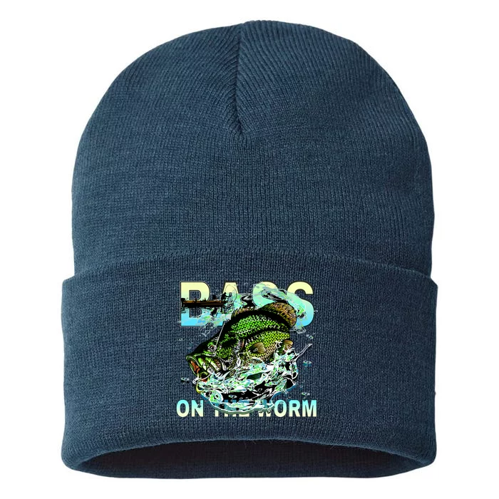 Bass On The Worm Sustainable Knit Beanie