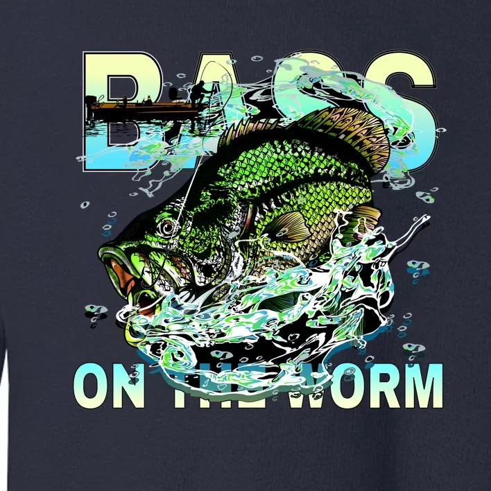 Bass On The Worm Toddler Sweatshirt