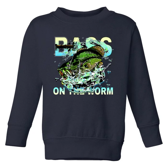 Bass On The Worm Toddler Sweatshirt