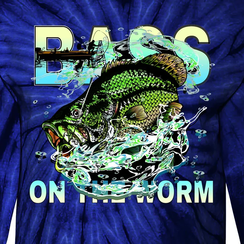 Bass On The Worm Tie-Dye Long Sleeve Shirt