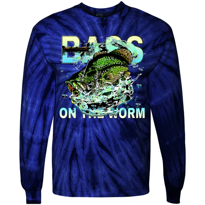 Bass On The Worm Tie-Dye Long Sleeve Shirt