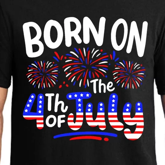 Born On The 4th Of July Birthday Party Usa Pajama Set